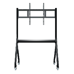 SOPORTE MOVIL AJUSTABLE PARA PANTALLA INTERACTIVA DIGITAL ENTRE 65" Y 86" COLOR NEGRO 172×663×1602MM - ZK-IWBA01B