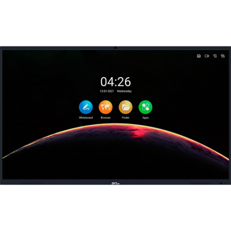 ZK-IWB65BP - PANTALLA INTERACTIVA DIGITAL DE 65" UHD 4K TECNOLOGIA D-LED CAMARA 13 MP HDMI/USB/VGA ANDROID 11.0