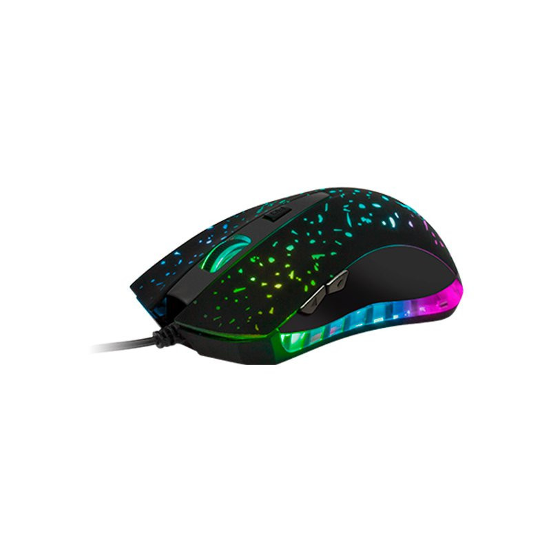 Xtech Ophidian | Mouse iluminado de 6 botones para videojuegos 800/1200/1600/2400 DPI