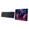 Xtech Hasha | Combo para videojuegos teclado multimedia en español, mouse y alfombrilla
