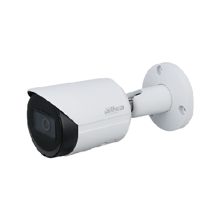 CAMARA IP BALA SEMIMETALICA 2MP@30FPS 2,8MM FOV 104° IP67 IR 30M DWDR H.265+ 2 IVS POE SLOT MICRO SD DH-IPC-HFW2230SN-S-0280B-S2