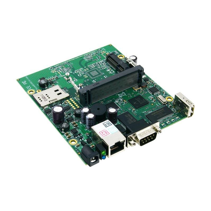 RB411U 300MHz CPU, 32MB RAM, 1xEthernet, miniPCI, USB, RouterOS L4
