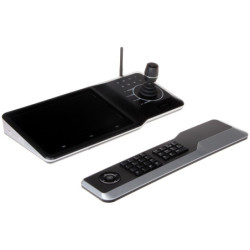 CONTROLADORA IP JOYSTICK DE 4 EJES PANTALLA TACTIL 10" MODULO TECLADO ADICIONAL 4 HDMI OUT DHI-NKB5000-F