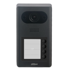 DHI-VTO3211D-P4-S2 - INTERCOM IP ALUMINIO 1/2.8" 2MP CMOS FOV 140° 4 BOTON IP65, IK08 12VDC POE SIP ONVIF