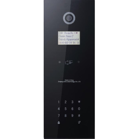 DHI-VTO1210B-X-S1 - " ** Existencia Única ** INTERCOMUNICADOR IP EN VIDRIO TEMPLADO PANTALLA 3"" TECLADO CAM. 1,3MP 12VDC IP65