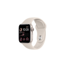 MNJV3BE/A Apple Watch SE (GPS) - Caja de aluminio en plata de 40 mm - Correa deportiva blanca - Talla única