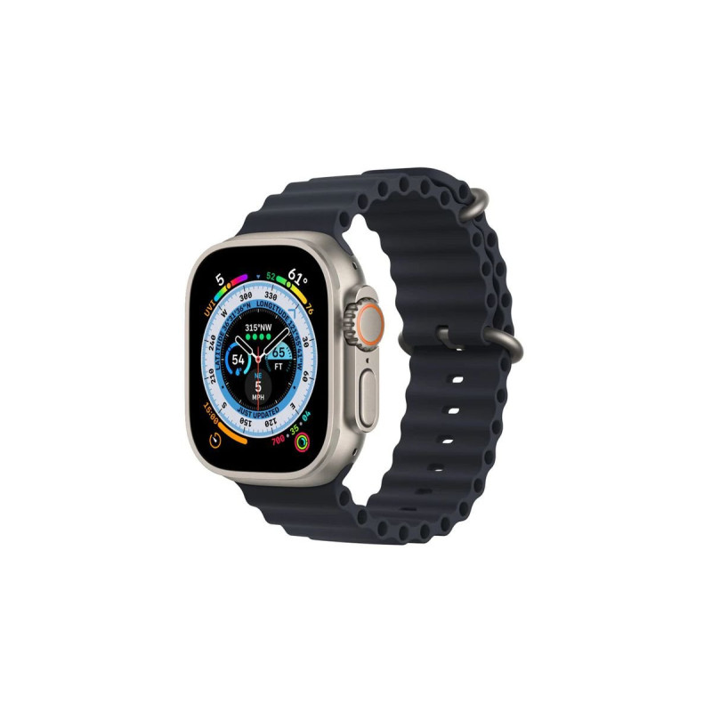 MQFU3BE/A Apple Watch Ultra (GPS + Cellular) - Caja de titanio de 49 mm - Correa Loop Trail amarilla/beis - Talla M/L