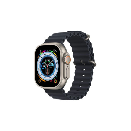MQFU3BE/A Apple Watch Ultra (GPS + Cellular) - Caja de titanio de 49 mm - Correa Loop Trail amarilla/beis - Talla M/L
