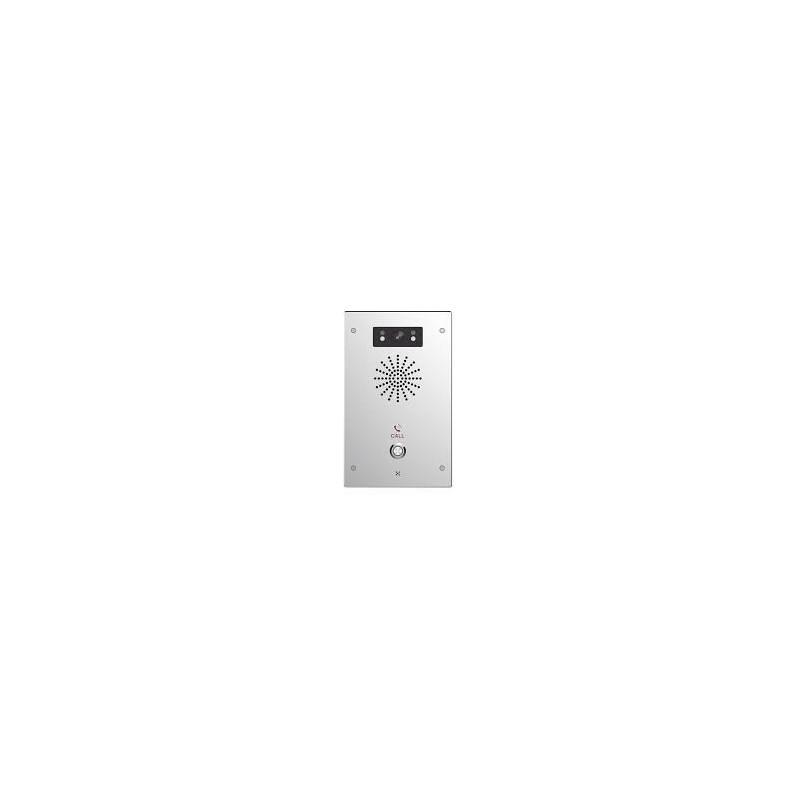 I16SV - INTERCOMUNICADOR 2 LINEAS SIP METALICO POE CAMARA 2MP 1 BOTON 2 RELEVADORES ENTRADA/SALIDA IP65 IK10