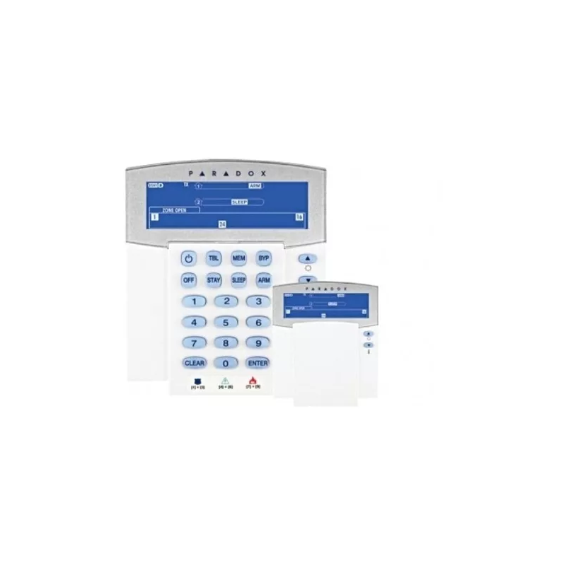 K37 - TECLADO LCD ICONO INALAMBRICO DE 32 ZONAS COMPABITBLE MG5050 RTX3 FUENTE DE PODER NO INCLUIDA (PA6)
