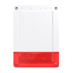 SIRENA INALAMBRICA PIEZOELECTRICA 100DB PARA EXTERIOR CON LUZ ESTROBOSCOPICA INC. BATERIAS ALCALINAS - SR250