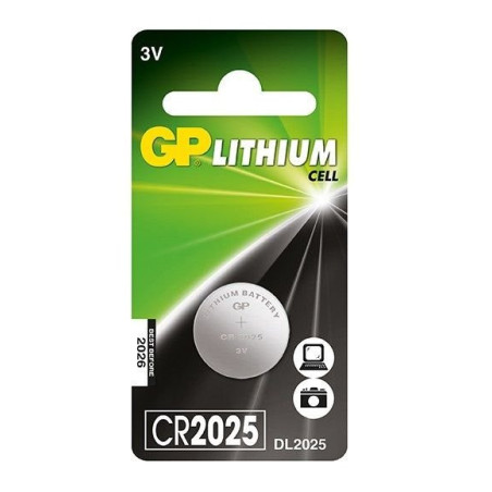 Batería De Litio Tipo Moneda 3V 150mAh De 20mm X 2.5mm GP CR2025
