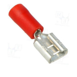 Terminal Hembra Plana Roja De 6.3 mm BM190