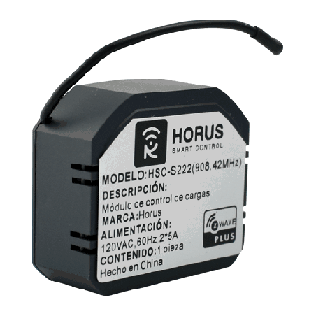 HSCS222 - MÓDULO INTERRUPTOR Z-WAVE HORUS CONTROL DE CARGA