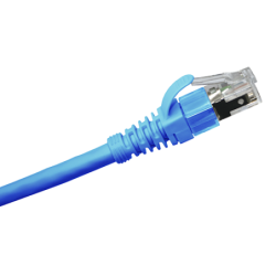 LP4CAFSBL6 - PATCH CORD CAT 6A PERFORMAX BLINDADO ALTA DENSIDAD MULTIFILAR CERTIFICADOS UL/ETL/CSA COLOR AZUL 6M