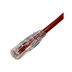 LP4C6DUCRD05C - PATCH CORD CAT6 ULTRADELGADO SIN BLINDAR 26AWG MULTIFILAR PARA CENTRO DE DATOS CHAQUETA CM ROJA 0,5M