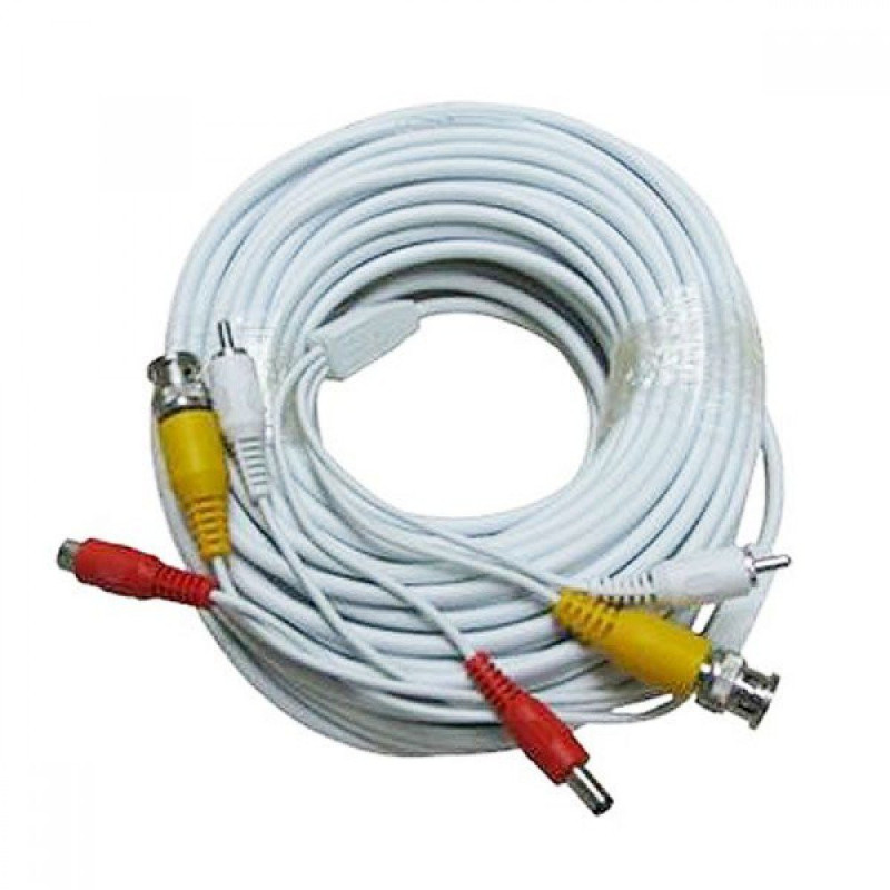VIDEO POWER CABLE SAT CABVDCOR10M 10METROS BLANCO