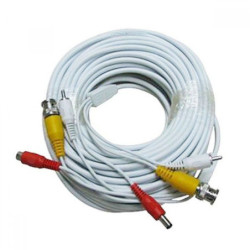 VIDEO POWER CABLE SAT CABVDCOR20M 20METROS BLANCO