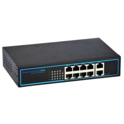 SWITCH POE SAT 8 PUERTOS ETHERNET POE 10/100MBPS 120W