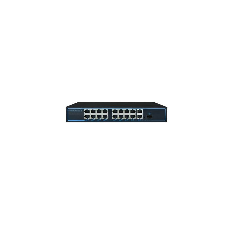 SWITCH POE SAT 16 PUERTOS ETHERNET POE 10/100MBPS 250W