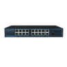SWITCH POE SAT 16 PUERTOS ETHERNET POE 10/100MBPS 250W