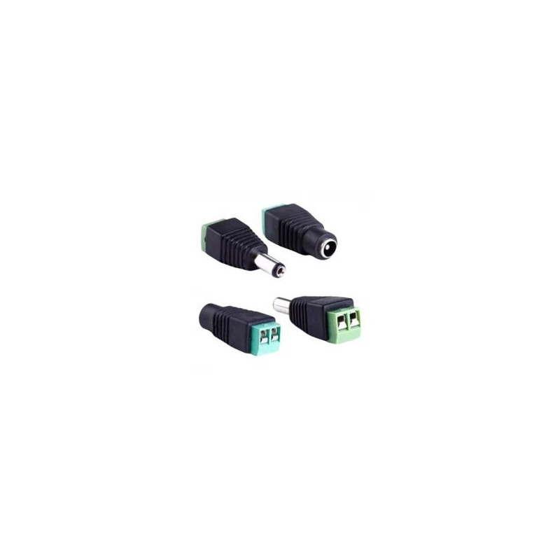 BORNERA SAT CCTV PLUG MACHO HEMBRA 2 PARES