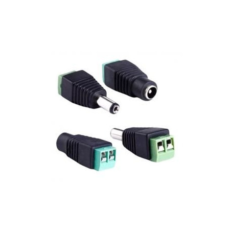 BORNERA SAT CCTV PLUG MACHO HEMBRA 2 PARES