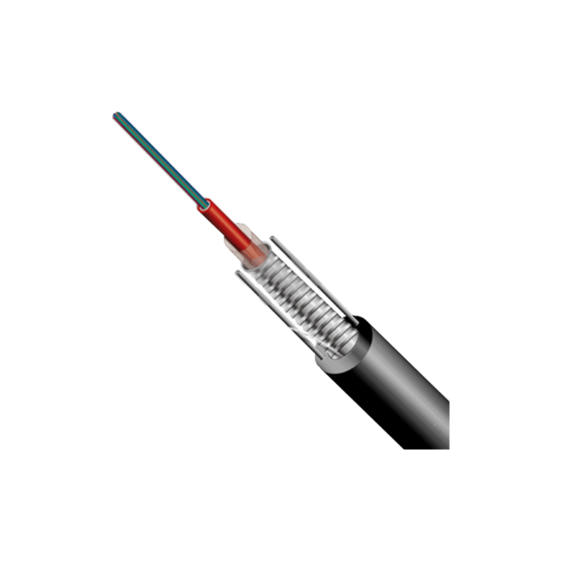 LPOC54010124TP - CABLE FO CON 12 FIBRAS MULTIMODO OM3 EN TUBO RELLENO DE GEL CHAQUETA PE CINTA DE ACERO CORRUGADO