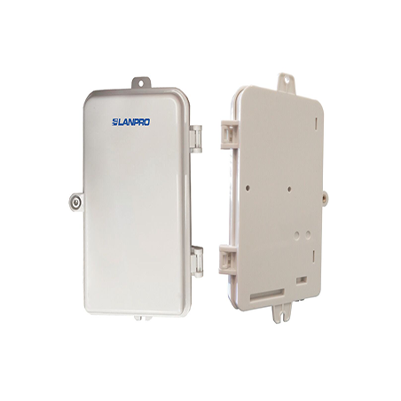 LPF205GOY00 - CAJA LIU EN PLASTICO ABS PARA FIBRA ÓPTICA CAPACIDAD DE 4 ADAPT. DUPLEX SC/LC SM/MM (NO INCLUIDOS)