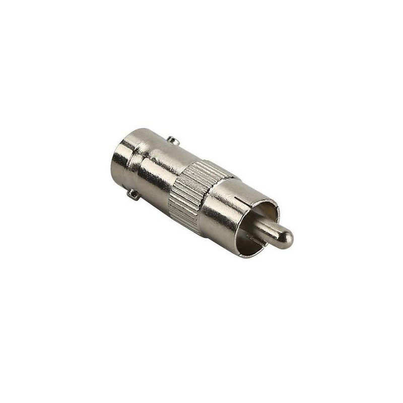 CONECTOR BNC MACHO A RCA HEMBRA X1 SAT BNCMRCAH01