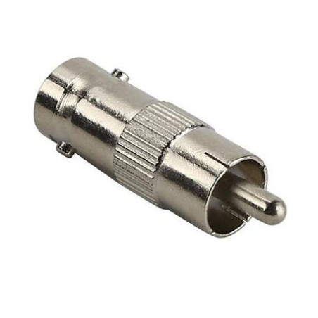 CONECTOR BNC MACHO A RCA HEMBRA X1 SAT BNCMRCAH01