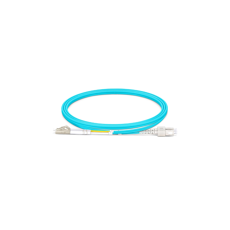 PATCH CORD FIBRA ÓPTICA MM OM3 LC DUPLEX A SC DUPLEX UPC CHAQUETA 2.0MM COLOR AQUA 10 GBIT LSZH 3M - LPF13L10C1070L3M
