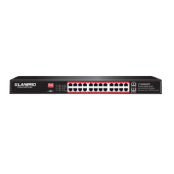 LPSG26242FP - SWITCH POE GIGABIT DE 26 PUERTOS CON 24 GIGABIT PUERTOS POE + 2 PUERTOS SFP DE FIBRA FUENTE DE 400W