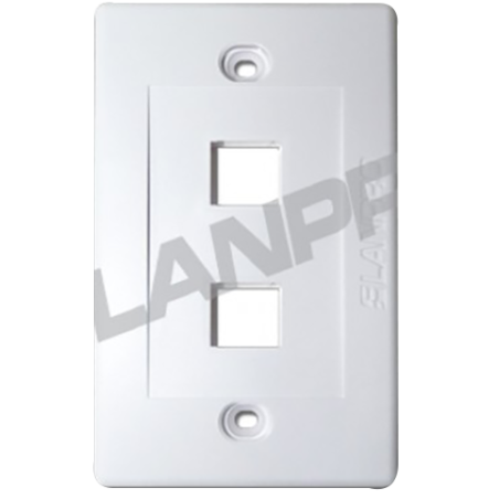 LP3317V1WH - " ** Existencia Única ** FACEPLATE SUPERFICIAL BLANCA ORIENTACIÓN VERTICAL DE 1 PUERTO NO INCLUYE MÓDULOS"