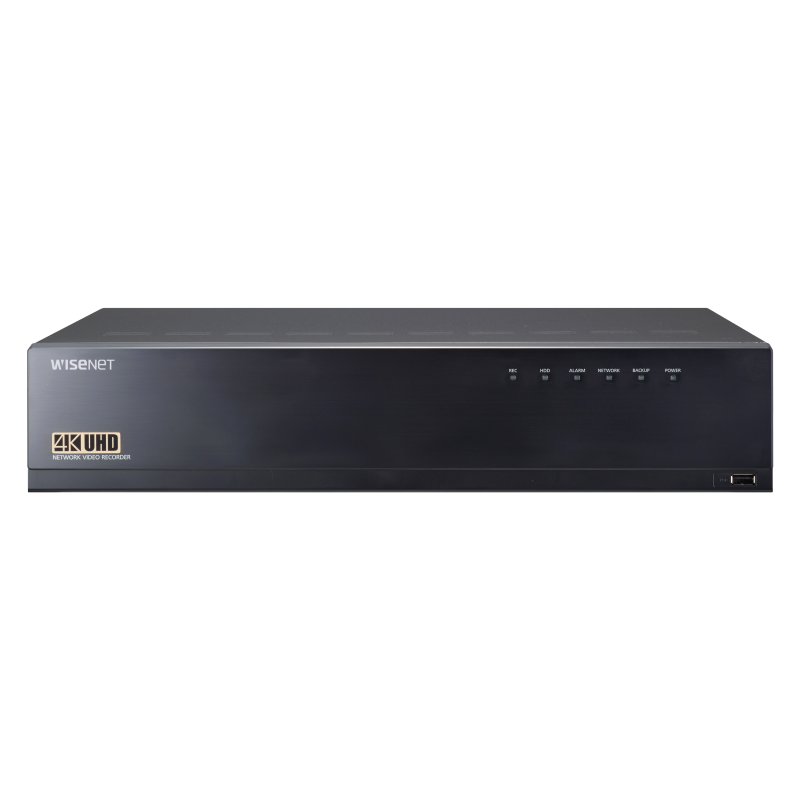 XRN-3010A Hanwha Techwin 4K NVR, No HDD, supports: 64 channels