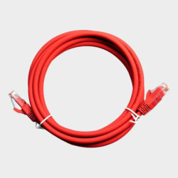 PATCH CORD UTP SAT CAT6 1M 26AWG ROJO