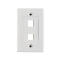 FACE PLATE SAT FP2BL ID DOS AGUJEROS BLANCO