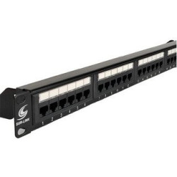 PATCH PANEL SAT PP5E24 CAT5E 24 PUERTOS RACK