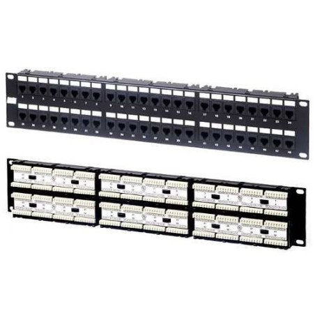 PATCH PANEL SAT PP648 CAT6 48 PUERTOS RACK