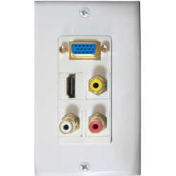 SAT FACE PLATE 3RCA VIDEO HDMI