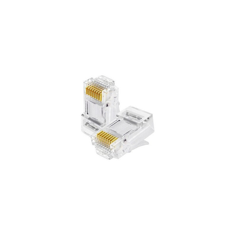 PLUG RJ45 SAT RJ45C5P01 CAT5E PLASTICO