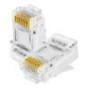 PLUG RJ45 SAT RJ45C5P01 CAT5E PLASTICO