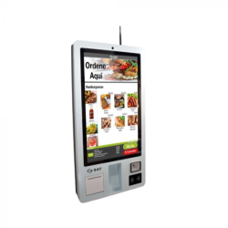 KIOSCO TRANSACCIONAL SAT KT32 32 CAPACITIVO I3 4GB 128SSD IMP SCAN + BASE