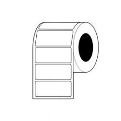 ROLLO DE ETIQUETAS TT SAT 81X53MM R1200 C1 BLANCA