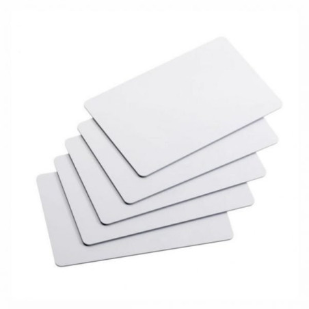 TARJETA 3X2 PVC BLANCA X 500 UNID