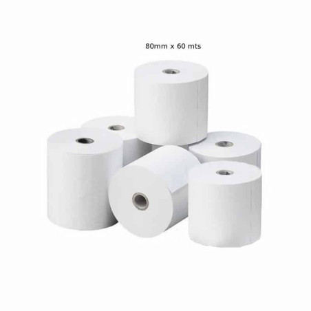 PAQUETE SAT ROLLO TERMICO 80 X 60MTS X 6 ROLLOS 48