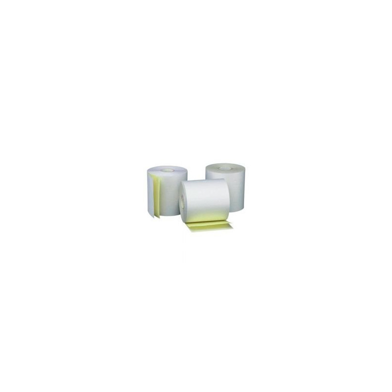 CAJA SAT ROLLO QUIMICO 76MMX20MTS 2 COPIAS AMARILLO