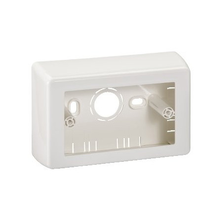 DXN5011S - CAJA 2X4 SOBREPONER 40MM FONDO BLANCO SIN TUERCA DEXSON