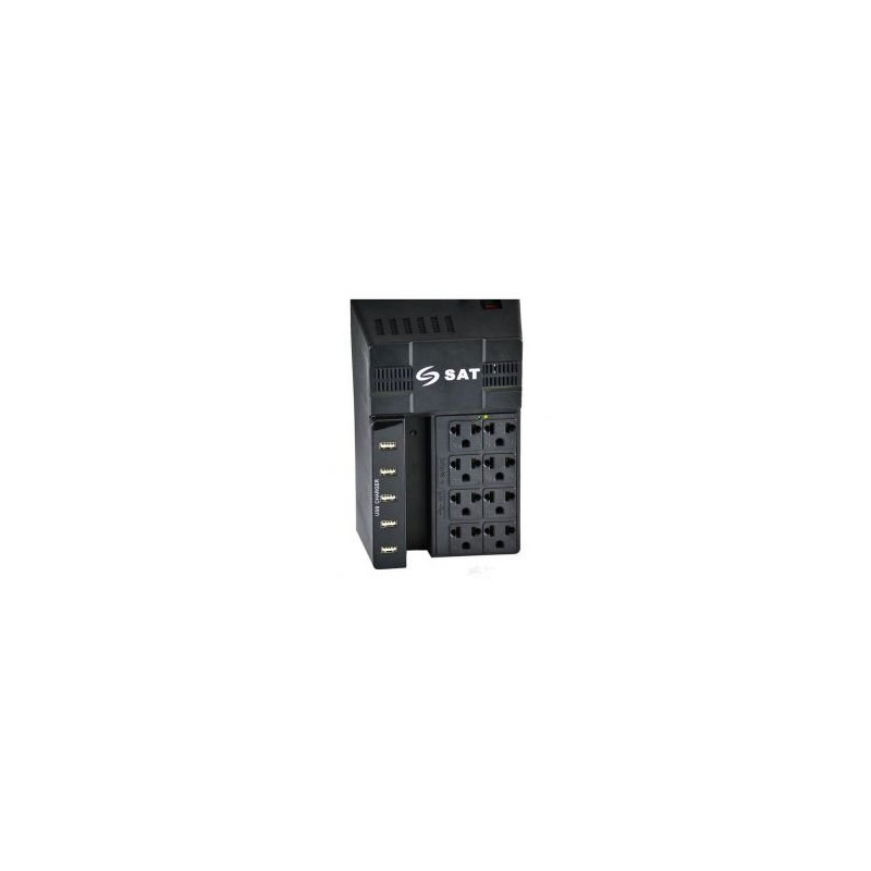 MUESTRA REGULADOR SAT RGU1208 1200VA 8 TOMAS 5 USB