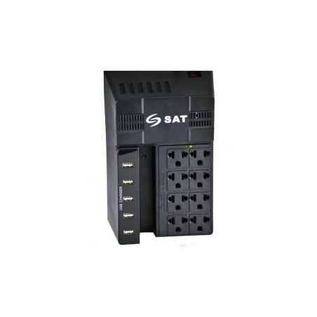 MUESTRA REGULADOR SAT RGU1208 1200VA 8 TOMAS 5 USB